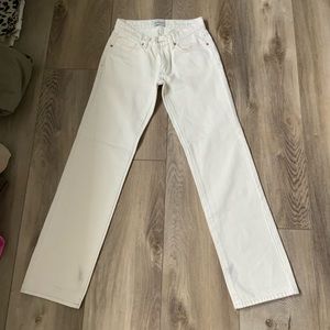 Abrand White Jeans Straight Leg